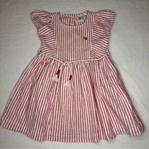 Ferrioni Red and White Striped Kids Dress Naultica 18M 100% Cotton